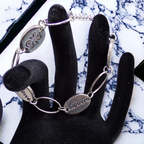 Alexa's Angels Silver Tone Mother's Madre Dainty Chain Link Bracelet 7 - 8" Long - Picture 2 of 9